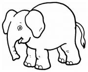 Printable elephant preschool s zoo animals0d63 coloring pages