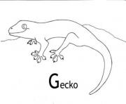 Printable gecko s animal557c coloring pages