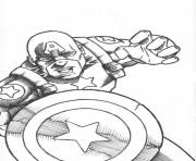 Printable Captain America Sketch 5e1a coloring pages