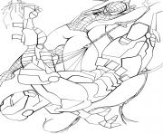 Printable spiderman and ironman sf806 coloring pages