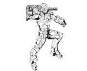 Printable armed iron man 1b7b coloring pages
