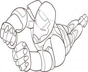 Printable Free Flying Iron Man 40b6 coloring pages