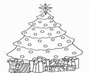 Printable coloring pages christmas tree and presente4c3 coloring pages