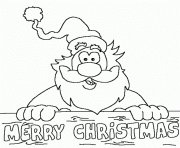 Printable santa merry christmas sf4ae coloring pages
