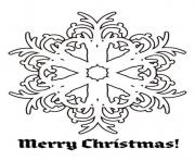 Printable snowflake merry christmas free s for christmasfbd6 coloring pages