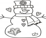 Printable free christmas s snowman printable51d3 coloring pages