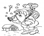 Printable christmas s for kids santa delivering giftsc576 coloring pages