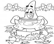 coloring pages of christmas patrick present59e4