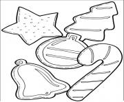 Printable cookies and candy cane for christmas c4fa coloring pages