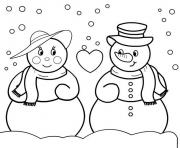 Printable free christmas s snowman09be coloring pages