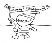 Printable santa say merry christmas s for kids2cc8 coloring pages