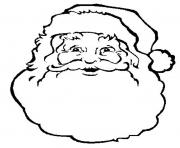 Printable face of santa claus s freee02a coloring pages