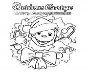 Printable christmas curious george sae99 coloring pages
