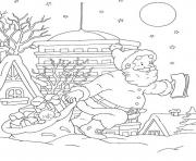Printable coloring pages of santa claus doing his job76d8 coloring pages