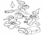 Printable christmas elf s31f3 coloring pages