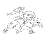Printable dora diego s printf106 coloring pages