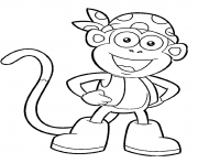 Printable dora printable s boots character451a coloring pages