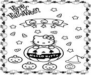 Printable pumpkin halloween hello kitty s15f46 coloring pages