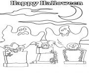 Printable ghost halloween 7220 coloring pages