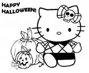 Printable hello kity halloween pumpkin s for preschool0218 coloring pages