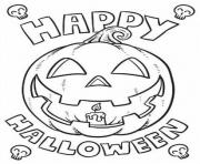 Printable happy halloween 4d6b coloring pages