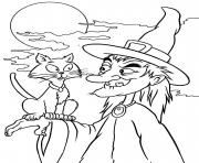 Printable coloring pages print out witch halloween1ec6 coloring pages