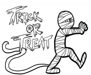 Printable halloween s mummy33b7 coloring pages