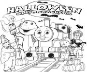 Printable halloween thomas the train s to printacd7 coloring pages