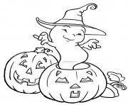 Printable halloween ghost and pumpkin s kidseade coloring pages