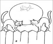 Printable halloween s scary cats45aa coloring pages