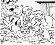 Printable halloween scooby doo mystery begins s5130 coloring pages