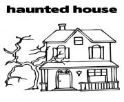 Printable haunted house kids halloween s printable for preschoolerse866 coloring pages