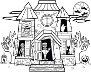Printable halloween house kids s printable for preschoolers23bc coloring pages