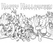 Printable halloween s winnie the pooh and friends800e coloring pages