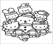 Printable hello kitty with friends 462d coloring pages