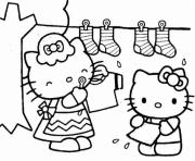 Printable hello kitty doing laundry4901 coloring pages