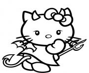 Printable hello kitty devil s99f6 coloring pages