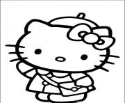 Printable hello kitty going to school 4e2a coloring pages