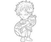 Printable character of naruto s gaarae77d coloring pages