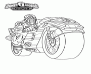 Printable power rangers motorcycle s3249 coloring pages