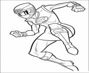 Printable red wind girl power rangers sf6be coloring pages