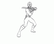 Printable samurai power rangers s red ranger0734 coloring pages