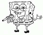 Printable coloring pages for kids spongebob singingf062 coloring pages