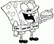 Printable coloring pages spongebob eating kraby patty8dda coloring pages