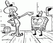 Printable coloring pages spongebob and squidward06ca coloring pages