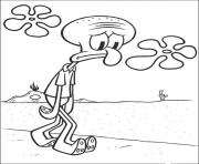 Printable sad squidward coloring paged5fc coloring pages