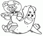 Printable sandy and patrick coloring page8c4a coloring pages