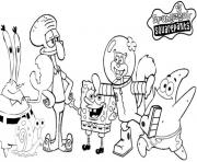 Printable spongebob all characters coloring pagee6a5 coloring pages
