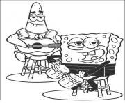 Printable patrick and spongebob singing coloring page1c12 coloring pages