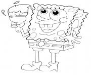 Printable spongebob painting coloring paged51a coloring pages